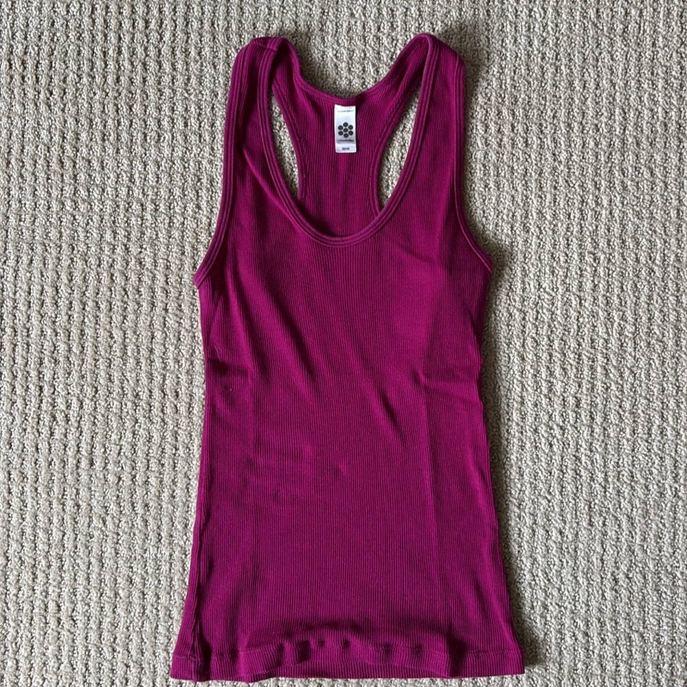 American Apparel Magenta ribbed Tank